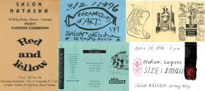 Invitations to Salon Natasha exhibitions